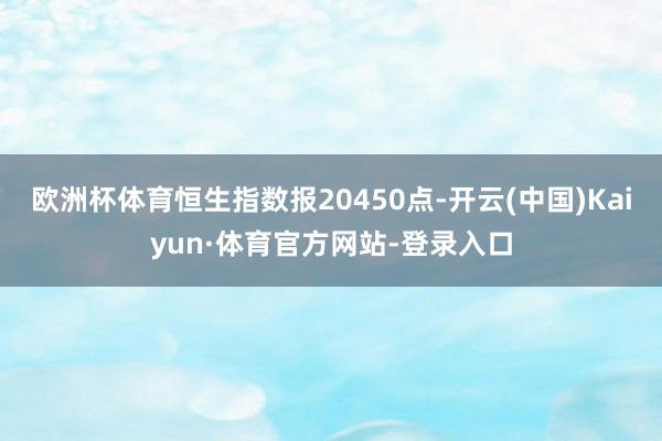 欧洲杯体育恒生指数报20450点-开云(中国)Kaiyun·体育官方网站-登录入口