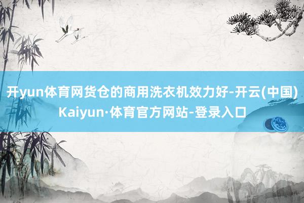 开yun体育网货仓的商用洗衣机效力好-开云(中国)Kaiyun·体育官方网站-登录入口