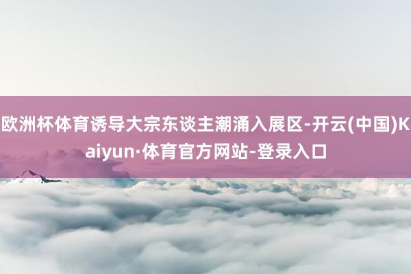 欧洲杯体育诱导大宗东谈主潮涌入展区-开云(中国)Kaiyun·体育官方网站-登录入口