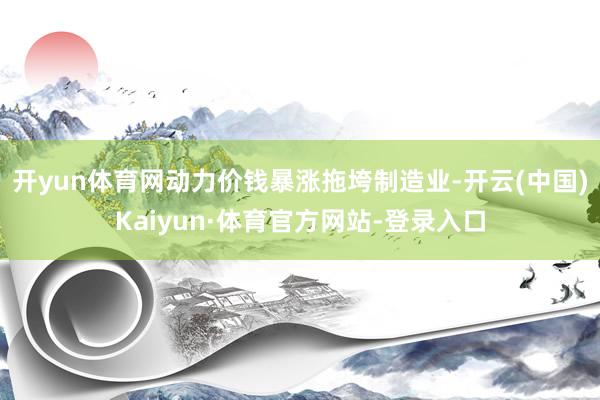 开yun体育网动力价钱暴涨拖垮制造业-开云(中国)Kaiyun·体育官方网站-登录入口