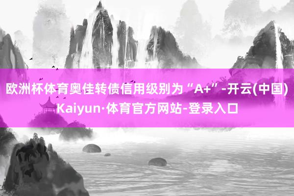 欧洲杯体育奥佳转债信用级别为“A+”-开云(中国)Kaiyun·体育官方网站-登录入口