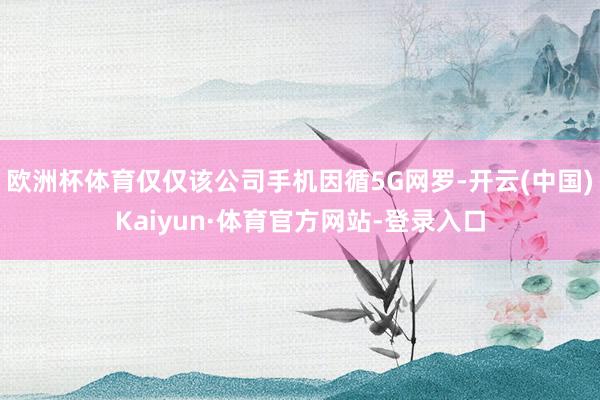 欧洲杯体育仅仅该公司手机因循5G网罗-开云(中国)Kaiyun·体育官方网站-登录入口